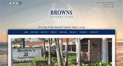 Desktop Screenshot of brownsfuneralhomes.com