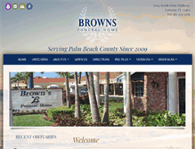 Tablet Screenshot of brownsfuneralhomes.com